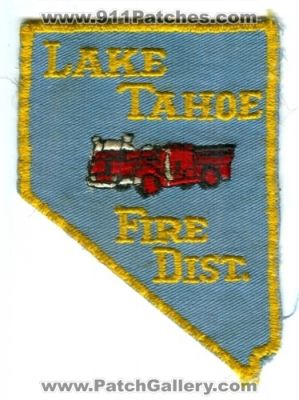 Lake Tahoe Fire District (Nevada)
Scan By: PatchGallery.com
Keywords: dist.