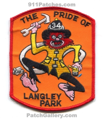Langley Park Fire Department 34 Patch (Maryland)
Scan By: PatchGallery.com
Keywords: dept. the pride of