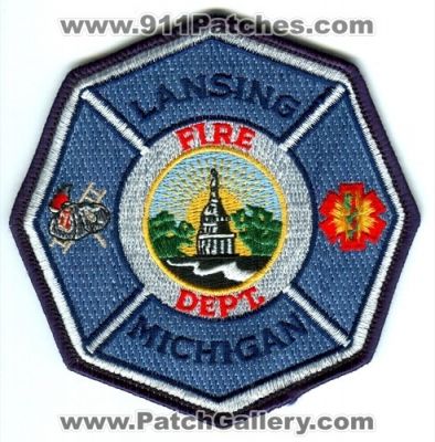 Lansing Fire Department Patch (Michigan)
Scan By: PatchGallery.com
Keywords: dept.