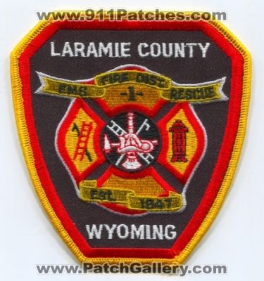 Laramie County Fire District 1 (Wyoming)
Scan By: PatchGallery.com
Keywords: co. dist. ems rescue department dept.