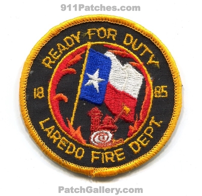 Laredo Fire Department Patch (Texas)
Scan By: PatchGallery.com
Keywords: dept. ready for duty 1885