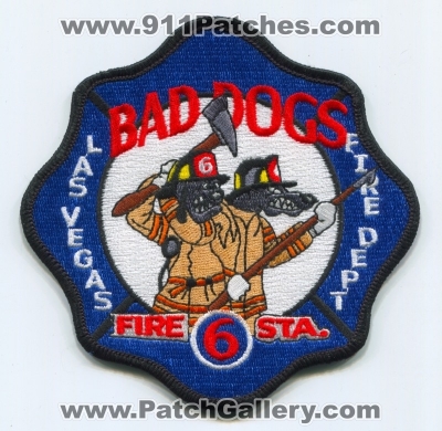 Las Vegas Fire Department Station 6 Patch (Nevada)
Scan By: PatchGallery.com
Keywords: dept. lvfd lvfr rescue company co. sta. bad dogs