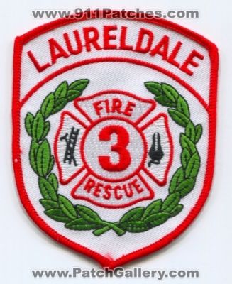 Laureldale Fire Rescue Department (New Jersey)
Scan By: PatchGallery.com
Keywords: dept. 3