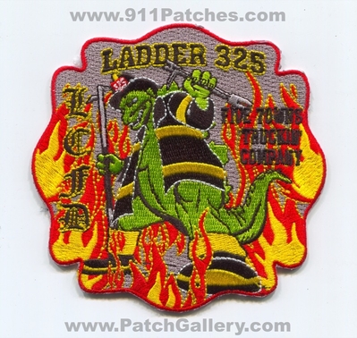 Lawrence Cedarhurst Fire Department Ladder 325 Patch (New York)
Scan By: PatchGallery.com
Keywords: Dept. LCFD L.C.F.D. Company Co. Station Five Towns Truckin Company