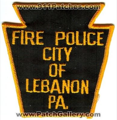 Lebanon Fire Police (Pennsylvania)
Scan By: PatchGallery.com
Keywords: city of pa.