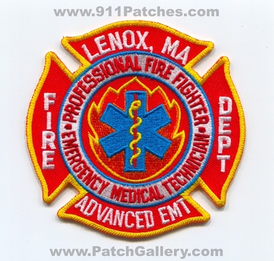 Lenox Fire Department Advanced EMT Patch (Massachusetts)
Scan By: PatchGallery.com
Keywords: dept. aemt emergency medical technician professional firefighter