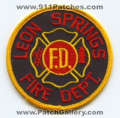Leon Springs Fire Department (Texas)
Scan By: PatchGallery.com
Keywords: dept. f.d. fd