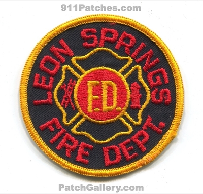 Leon Springs Fire Department Patch (Texas)
Scan By: PatchGallery.com
Keywords: dept.