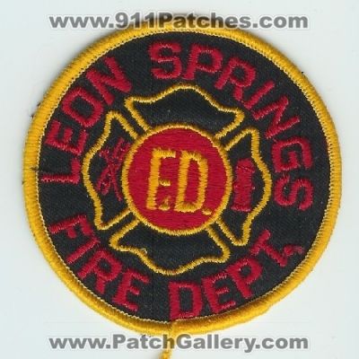 Leon Springs Fire Department (Texas)
Thanks to Mark C Barilovich for this scan.
Keywords: dept. f.d. fd