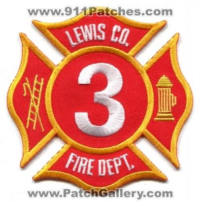 Lewis County Fire District 3 (Washington)
Scan By: PatchGallery.com
Keywords: co. dist. number no. #3 department dept.
