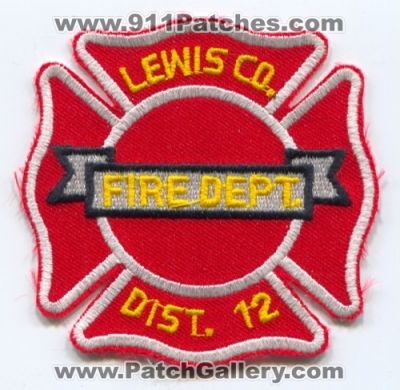 Lewis County Fire District 12 (Washington)
Scan By: PatchGallery.com
Keywords: co. dist. number no. #12 department dept.