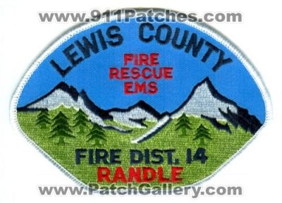 Lewis County Fire District 14 Randle (Washington)
Scan By: PatchGallery.com
Keywords: co. dist. number no. #14 department dept. rescue ems