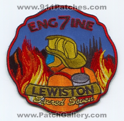 Lewiston Fire Department Engine 7 Patch (Maine)
Scan By: PatchGallery.com
Keywords: Dept. Company Co. Station Sacred Sevens
