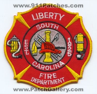 Liberty Fire Department Patch (South Carolina)
Scan By: PatchGallery.com
Keywords: dept.