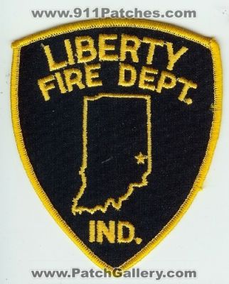 Liberty Fire Department (Indiana)
Thanks to Mark C Barilovich for this scan.
Keywords: dept. ind.