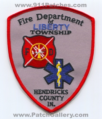 Liberty Township Fire Department Hendricks County Patch (Indiana)
Scan By: PatchGallery.com
Keywords: twp. dept. of co. in. fd