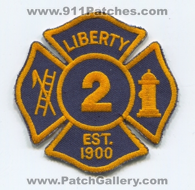 Liberty Fire Department Hose and Truck Company 2 Patch (New York)
Scan By: PatchGallery.com
Keywords: dept. company co. station est. 1900