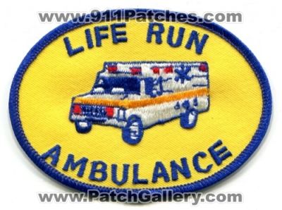 Life Run Ambulance (Idaho)
Scan By: PatchGallery.com
Keywords: ems emt paramedic