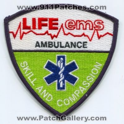 Life EMS Ambulance (Michigan)
Scan By: PatchGallery.com
Keywords: skill and compassion