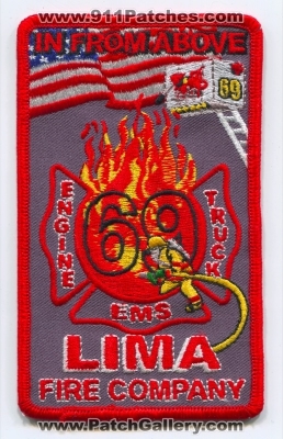 Lima Fire Company 69 Patch (Pennsylvania)
Scan By: PatchGallery.com
Keywords: co. engine truck ems station department dept. in from above