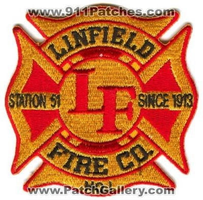 Linfield Fire Company Number 1 Station 51 (Pennsylvania)
Scan By: PatchGallery.com
Keywords: co. no. #1 department dept.