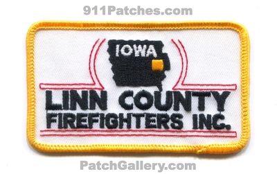 Linn County Firefighters Inc Patch (Iowa)
Scan By: PatchGallery.com
Keywords: co. ffs inc. fire department dept.