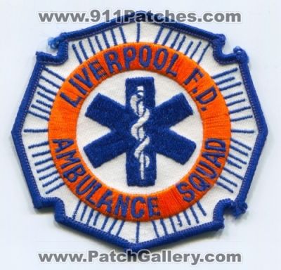 Liverpool Fire Department Ambulance Squad Patch (Pennsylvania)
Scan By: PatchGallery.com
Keywords: dept. f.d. fd
