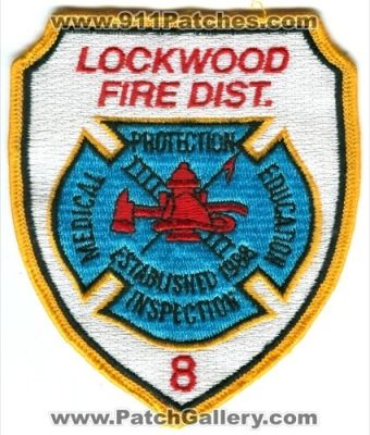 Lockwood Fire District 8 (Montana)
Scan By: PatchGallery.com
Keywords: dist. protection education inspection medical