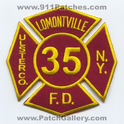 Lomontville Fire Department 35 Ulster County Patch (New York)
Scan By: PatchGallery.com
Keywords: dept. co. f.d. n.y.