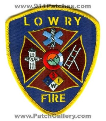 Lowry AFB Fire Department Patch (Colorado)
[b]Scan From: Our Collection[/b]
Keywords: air force base usaf dept.