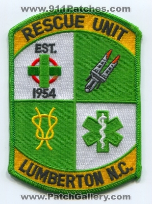 Lumberton Rescue Unit Patch (North Carolina)
Scan By: PatchGallery.com
Keywords: n.c.