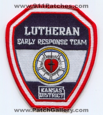 Lutheran Early Response Team LERT Kansas District Patch (Kansas)
Scan By: PatchGallery.com
[b]Patch Made By: 911Patches.com[/b]
Keywords: l.e.r.t. ems