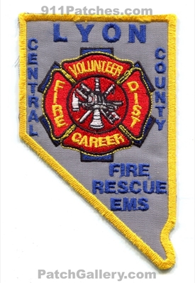 Lyon Fire District Central County Patch (Nevada) (State Shape)
Scan By: PatchGallery.com
Keywords: dist. co. volunteer career rescue ems department dept.