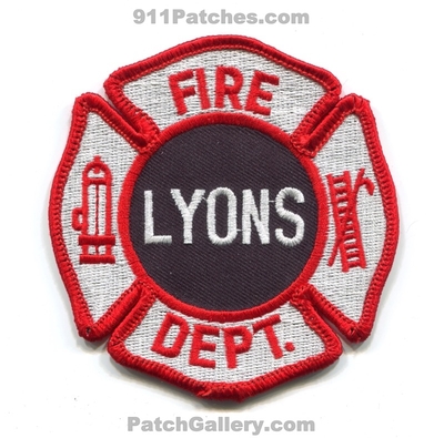 Lyons Fire Department Patch (New Jersey)
Scan By: PatchGallery.com
Keywords: dept.