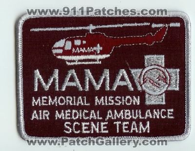 MAMA Memorial Mission Air Medical Ambulance Scene Team (North Carolina)
Thanks to Mark C Barilovich for this scan.
Keywords: ems helicopter