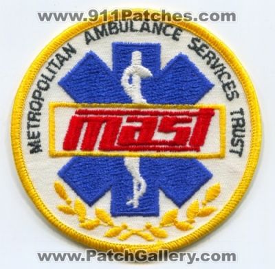 Metropolitan Ambulance Services Trust MAST Patch (Missouri)
Scan By: PatchGallery.com
Keywords: ems m.a.s.t.