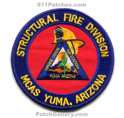 Marine Corps Air Station MCAS Yuma Structural Fire Division USMC Military Patch (Arizona)
Scan By: PatchGallery.com
Keywords: department dept.