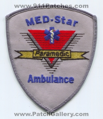 MED-Star Ambulance Paramedic EMS Patch (UNKNOWN STATE)
Scan By: PatchGallery.com
Keywords: medstar