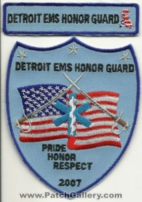 Detroit EMS Honor Guard (Michigan)
Thanks to Mark Hetzel Sr. for this scan.
Keywords: pride honor respect ambulance emt paramedic