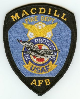 MacDill Fire Dept AFB
Thanks to PaulsFirePatches.com for this scan.
Keywords: florida department air force base usaf protection