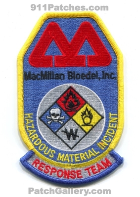 MacMillan Bloedel Inc Hazardous Materials Incident Response Team Patch (Alabama)
Scan By: PatchGallery.com
Keywords: inc. hazmat haz-mat hmirt fire industrial plant ert