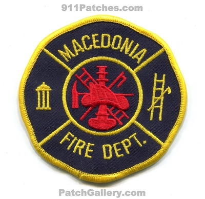 Macedonia Fire Department Patch (Ohio)
Scan By: PatchGallery.com
Keywords: dept.