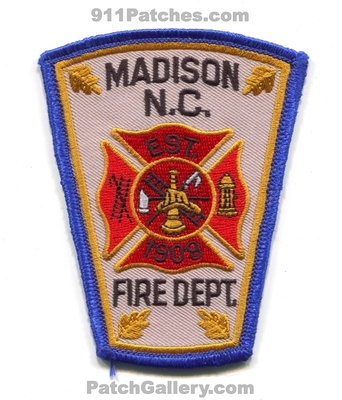 Madison Fire Department Patch (North Carolina)
Scan By: PatchGallery.com
Keywords: dept. est. 1908