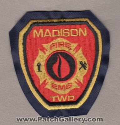 Madison Township Fire Department (Ohio)
Thanks to Paul Howard for this scan.
Keywords: twp. dept. ems