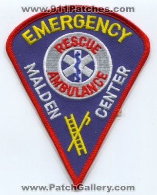 Malden Center Emergency Rescue Ambulance (Massachusetts)
Scan By: PatchGallery.com
Keywords: ems emt paramedic