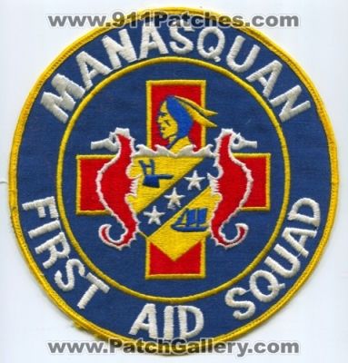 Manasquan First Aid Squad Patch (New Jersey)
Scan By: PatchGallery.com
Keywords: ems