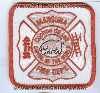 Mansura Fire Department (Louisiana)
Thanks to Brent Kimberland for this scan.
Keywords: dept.