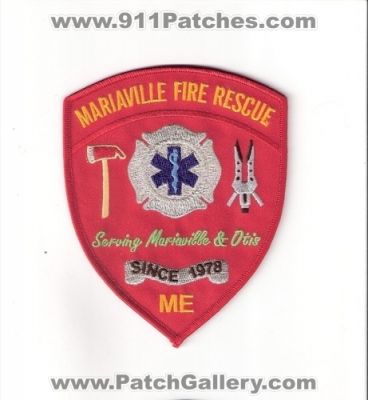 Mariaville Fire Rescue Department (Maine)
Thanks to Bob Brooks for this scan.
Keywords: dept. otis me