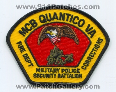 Marine Corps Base MCB Quantico Fire Department USMC Military Patch (Virginia)
Scan By: PatchGallery.com
Keywords: M.C.B. Dept. U.S.M.C. Military Police Security Battalion