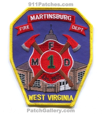 Martinsburg Fire Department 1 Patch (West Virginia)
Scan By: PatchGallery.com
Keywords: dept. est. 1905